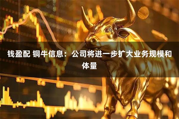 钱盈配 铜牛信息：公司将进一步扩大业务规模和体量